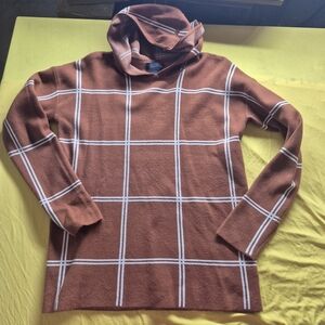 RACHEL Rachel Roy Rust and White Knit Sweater